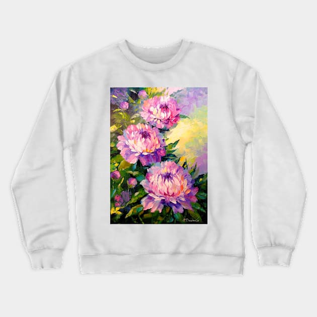 Peonies Crewneck Sweatshirt by OLHADARCHUKART